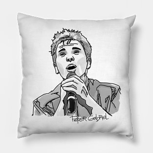 Peter Gabriel BW Pillow