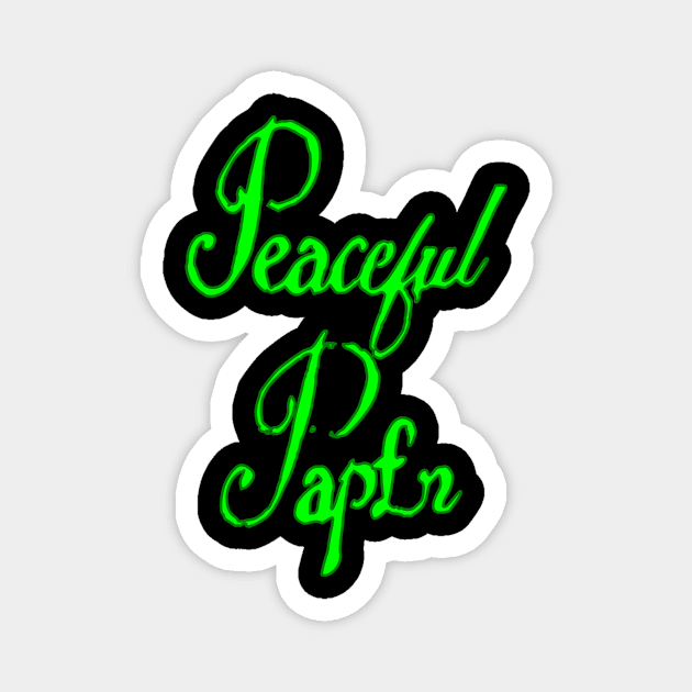 peaceful paper Magnet by Oluwa290