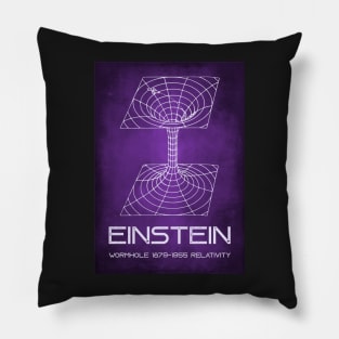 Einstein Wormhole Blackhole Theory of Relativity Poster Pillow