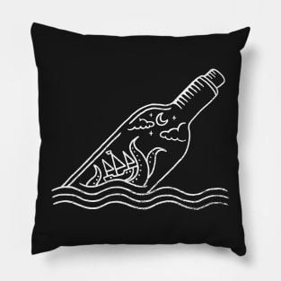 Kraken in a bottle Pillow