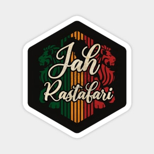 Jah Rastafari Shield Magnet