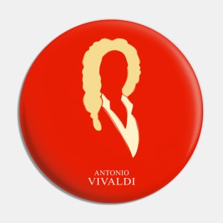 Antonio Vivaldi - Minimalist Portrait Pin