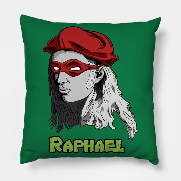 Raphael Pillow by Black Snow Comics