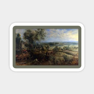 A View of Het Steen in the Early Morning by Peter Paul Rubens Magnet