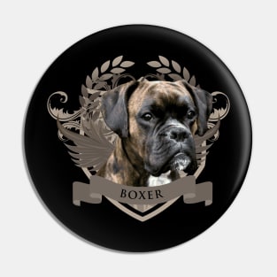 Boxer dog Pin