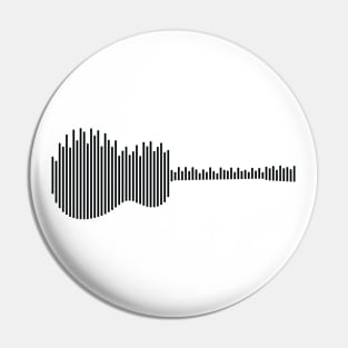 Acoustic Guitar Sound Waves Light Theme Pin