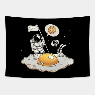 Fried egg planet Tapestry