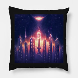 Nebula City Pillow