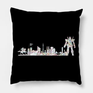 Tokyo japan skyline subway map Pillow