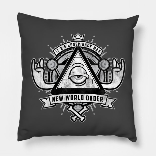 New World Order Pillow by ODEN Studios