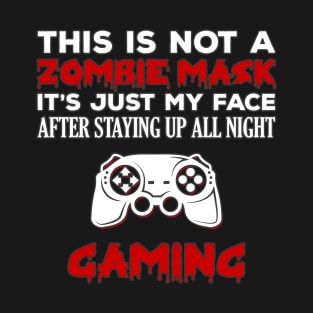 Zombie Gamer Sarcastic Halloween T-Shirt