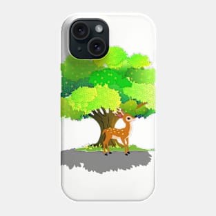 Deer under Tree Phone Case