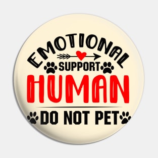 Emotional support human do not pet Pin