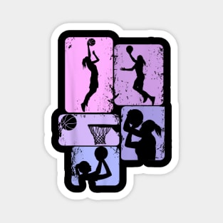 Basketball Girl Women Girls Kids Magnet