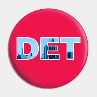 Detroit Pistons DET Skyline Pin