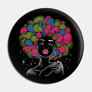 Pretty African Woman Pin