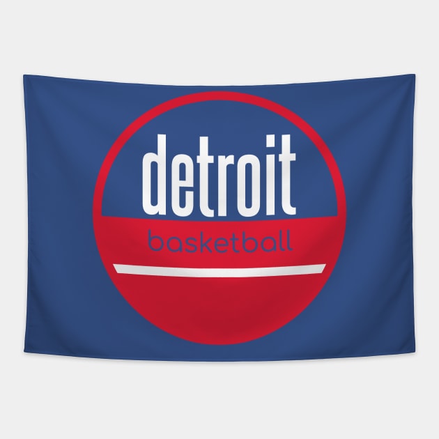 detroit pistons basketball Tapestry by BVHstudio