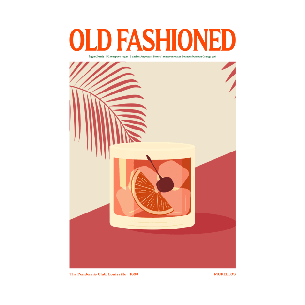 Old Fashioned Cocktail by MurellosArt