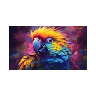 Parrot scatters colors - Oil painting style T-Shirt