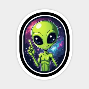 Cosmic Command: The Pointing Alien Magnet