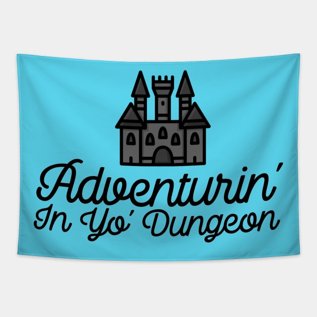 Adventuring in Your Dungeon DnD Castle RPG Dungeon Crawl Tapestry by ballhard