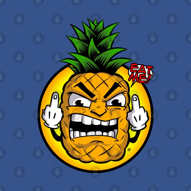 Not Happy Pineapple by Iggycrypt
