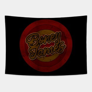 Circle Retro Boney James Tapestry