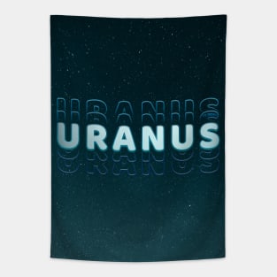 Typograph Planet Uranus: the Ice Giant V02 Tapestry