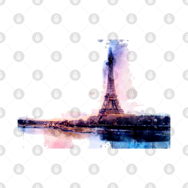 Eiffel tower Paris painting by Stylizing4You