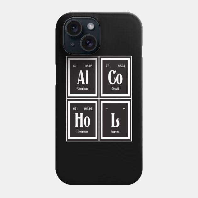 Alcohol Periodic Table Phone Case by Maozva-DSGN