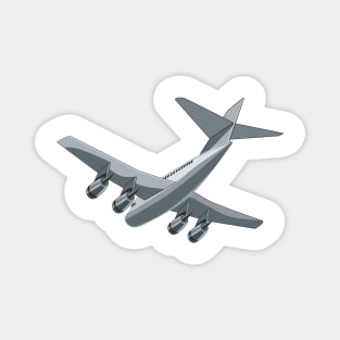 Jet Airliner Touchdown Retro Magnet