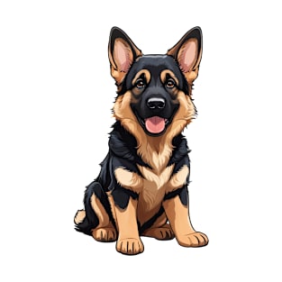 Cute German Shepard puppy sitting T-Shirt