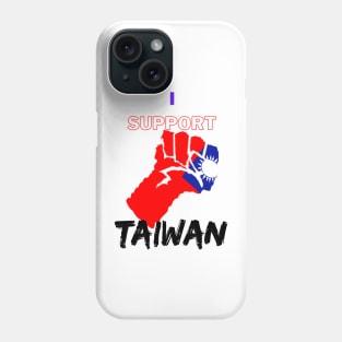 I support Taiwan - America stands with Taiwan Phone Case