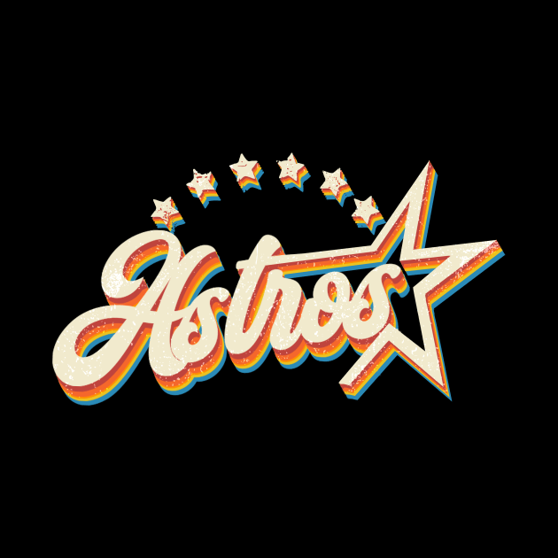 Vintage Astros Houston baseball by wizardwenderlust