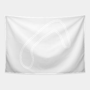 Brands Hatch Indy Circuit [outline] Tapestry