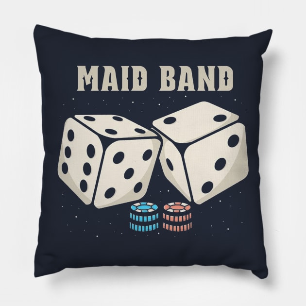 maid band Dice Pillow by Hsamal Gibran