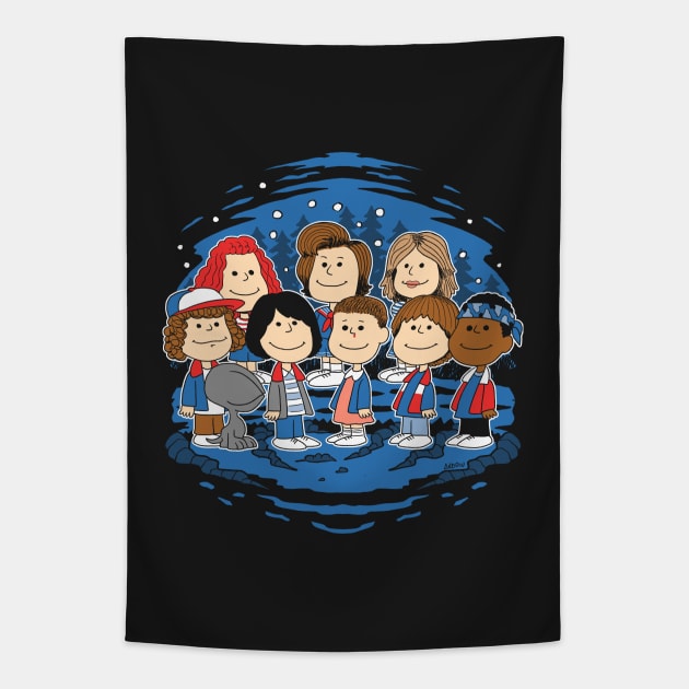 Stranger Friends Tapestry by Andriu