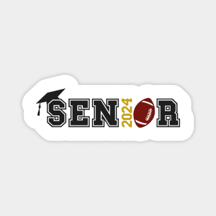 Senior 2024 Football Magnet
