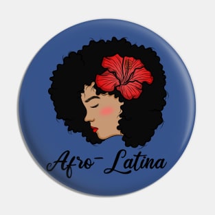 Pride Latina Afro Queen hispanic columbian gift idea present Pin