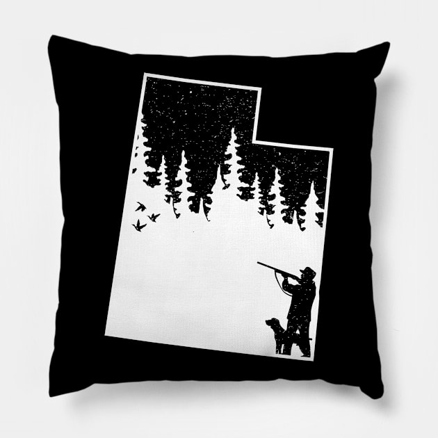 Utah Hunting Duck Gifts Pillow by Tesszero