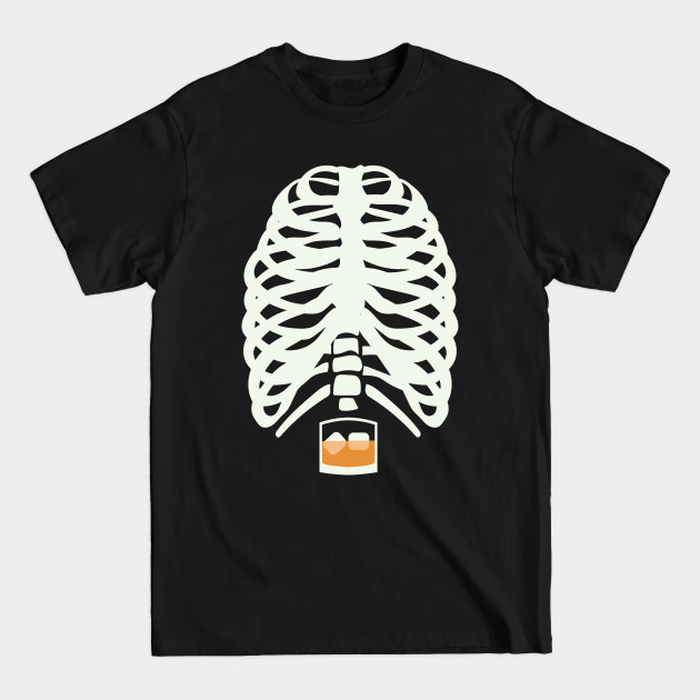 Disover Bourbon Halloween Costume Skeleton Whiskey - Bourbon - T-Shirt