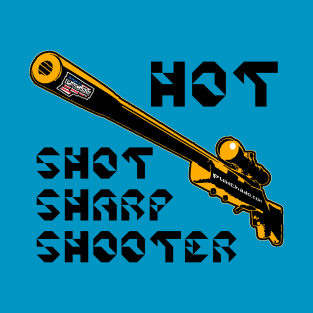 Hot Shot Sharp Shooter, v. Code Orange Sniper Rifle T-Shirt