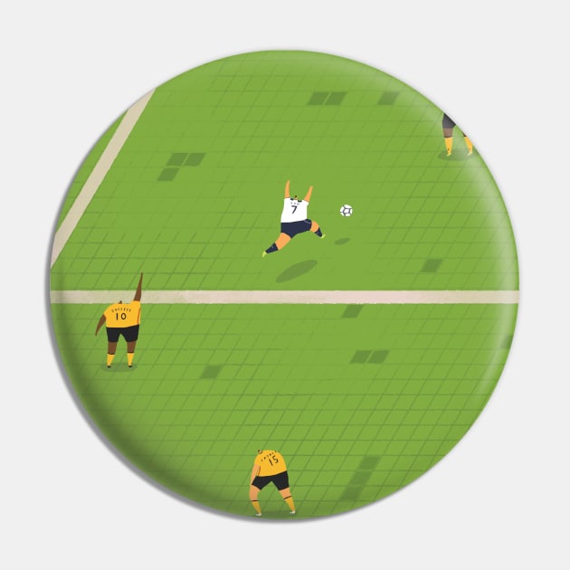 Football Pin by dalebrains