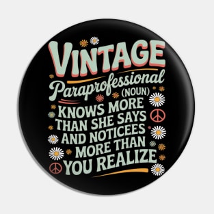Paraprofessional Educator Intervention Teacher Pin