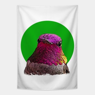 Pink hummingbird Tapestry