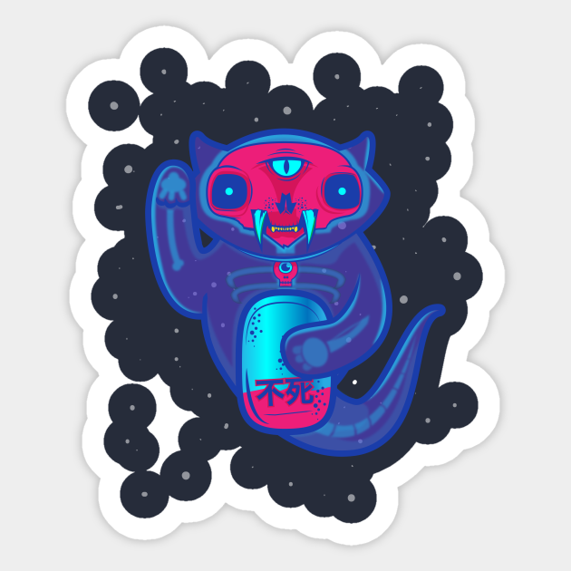 Undead Maneki Neko - Japan - Sticker