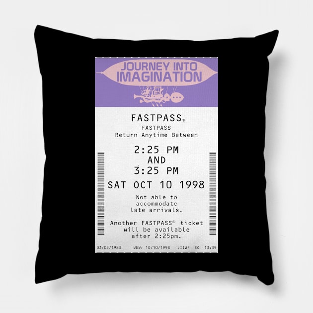 Journey Into Imagination Fastpass Pillow by Florida Project