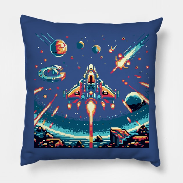 Space ship Pillow by oscargml