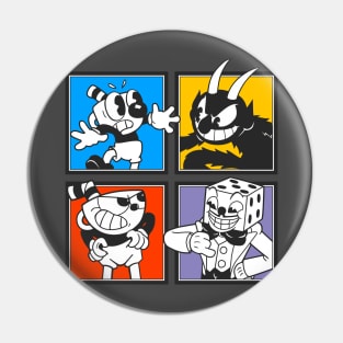 Cuphead Characters Pin