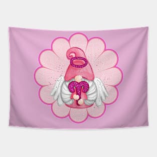 ARIES FLORAL GNOME- HOROSCOPE GNOME DESIGNS BY ISKYBIBBLLE Tapestry